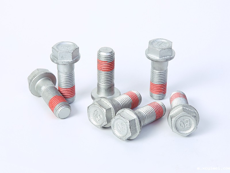 Glued brake disc bolts